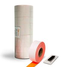 2212 Fluorescent Red Pricing Labels For Garvey And Contact 22-6 22-7 22-8 P...
