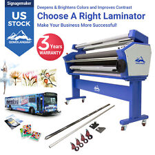 Us Stock 55in 63in Full-auto Fide Top Heat Assist Laminator With Trimmers
