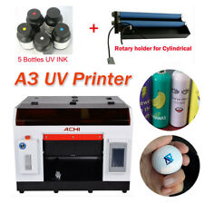 A3 Uv Printer 6color For Bottlescylindrical Signs 3d Rotation Embossed Wink
