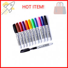 Volcanics Dry Erase Markers Low Odor Fine Whiteboard Markers Thin Box Of 12 10