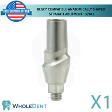 Bego Compatible Anatomically Shaped Straight Abut Ment 57847 Titanium Dental
