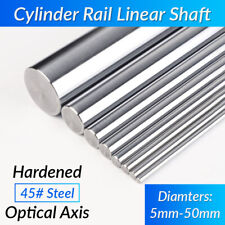 Dia 5-50mm Cylinder Rail Linear Shaft Hardened 45 Steel Smooth Rod Optical Axis