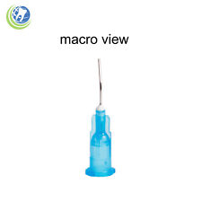 Dental Pre-bent Dispensing Needle Applicator Tips Etch Sealant Blue 25g 500 Unit
