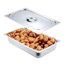 Commercial Stainless Steel Full Size Food Storage Pan Lid Set For Buffet 4pcs