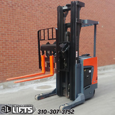Toyota 8bru18 Standup Electric Reach Truck Forklifts 192 Mast Low Hours