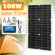 100w Watt Flexible Solar Panel 12v Mono Home Rv Rooftop Camping Off-grid Power