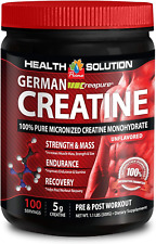 Creatine - German Creatine Monohydrate 300 Gram 60 Servings - Improve Muscle Mas