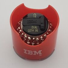 Dual Goth Ibm Selectric Iii Typewriter Element Font Ball - Open Wrapper