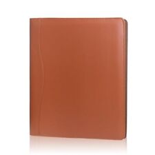 Brown Leather Portfolio Folder Padfolio Business Padfolio Organizer Document