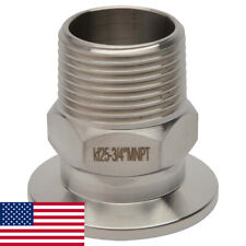 Kf-25 Nw-25 34 Npt Male Adapter Vacuum Fitting Ss304 Loco Science