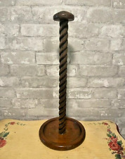 Vintage Freestanding Wooden Hat Stand W Handcrafted Turned Wood 20 Tall