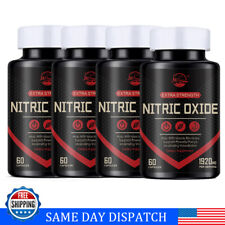 124packs Nitric Oxide Endurance Booster Highest Potency Muscle Pump Supplement