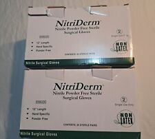 Gloves Surgical Nitriderm Size 8 And 7 Nitrile Sterile Powder Free 47 Pair