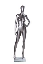 Silver Female Mannequin Matte