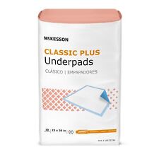 150 Mckesson Adult Bed Chair Urinary Incontinence Disposable Underpads 23x36