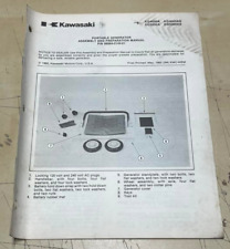 Vtg 1982 Kawasaki Kg4000a 5000a As Portable Generator Dealers Assembly Manual