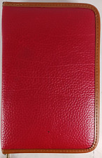 A E Leather Planner Brick Red Unused Vintage 1995