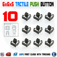 10pcs 6x6x5mm Pcb Momentary Tactile Tact Push Button Switch 4 Pin Dip Micro Mini