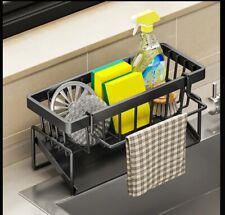 Stainless Steel Kitchen Sink Supplies Organizer Dish Drying Rack Drainer Shelf