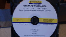 New Holland Boomer T7.170-210 Tractor Operators Manual On Cd