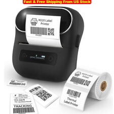 M220 Bluetooth Label Maker Machine Portable Wireless Thermal Barcode Printer Lot