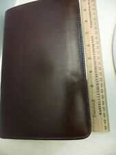 Day-timer Zip Around 6 Ring Planner Faux Leather Brown 8x5.5 Some Inserts