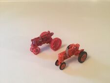164 Farmall Red F-20 And Case Vac 2wd Tractor Set By Ertl