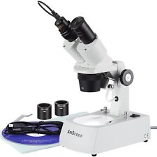 Amscope 10x-20x-30x-60x Stereo Microscope With 1.0mp Usb Camera