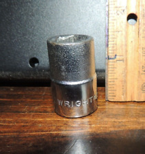 916 Wright Socket No. 4018 D Code Chrome 12 Drive 6-point