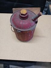 Vintage 1 Gallon Gas Can Deluxe Galvinized