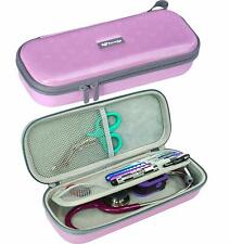 Heart Hard Storage Carry Case With Divider Id Slot Fit 3m Littman Stethoscope