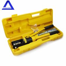 16mt Hydraulic Wire Crimper Crimping Tool Battery Cable Lug Terminal W11 Dies