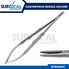 Castroviejo Needle Holder Dental 5.50 Straight Serrated Surgical German Grade