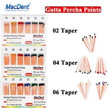Gutta Percha Points For Dental Root Canal Endodontic Treatment .02.04.06 Taper
