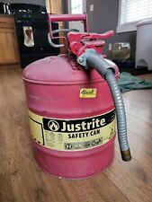 Justrite 7250120 Type Ii Accuflow 5 Gallon Gasoline Safety Can