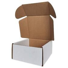 4x4x2 Shipping Box 50 Pack Small Sturdy Corrugated Cardboard Mailer White