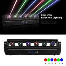 Laser Moving Head Light Bar 6x500mw 6 Eyes Rgb Stage Beam Dj Disco Party Lightin