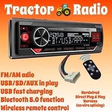 Kioti Tractor Plug Play Stereo Radio Fm Bluetooth Usb Nx Rx Dk Ck Series Cab