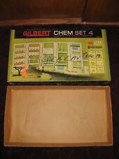 1960s Vintage Gilbert Chemistry Chemlab Set 4 12305 Original Box Empty