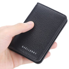 Business Mens Leather Short Thin Wallet Bifold Credit Card Holder Purse Clutch