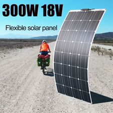 300w Watt Flexible 18v Mono Solar Panel Home Rv Rooftop Camping Off-grid Power