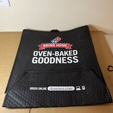 Authentic Black Dominos Pizza Insulated Delivery Thermal Carrying Bag