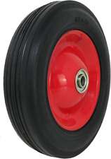 Hardware 9636 8-inch Semi-pneumatic Rubber Tire Steel Hub With Ball Bearings R