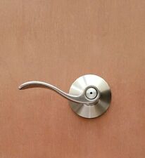 Schlage Accent Satin Nickel Privacy Bedbath Bathroom Bedroom Door Lock Handle