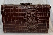 Vintage Suitcase Alligator Leather Paul Bunyan Air Luggage Multnomah
