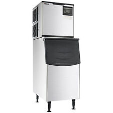 Wilprep 350lb24h Commercial Ice Maker Machine 275 Lbs Storage Bin Auto Cleaning