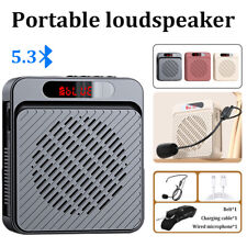 Mini Bluetooth 5.3 Audio Speaker Megaphone Voice Amplifier Loudspeaker W Mic