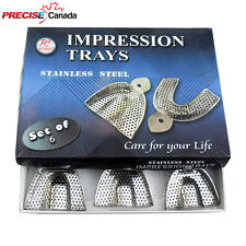 Upperlower Stainless Steel Dental Autoclavable Metal Impression Trays Sml