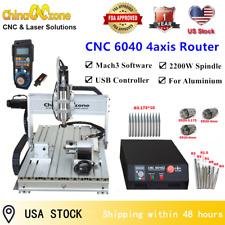 Hy6040 5axis 4axis Cnc Router Engraving Mach3 Usb Metal Aluminum Milling 2.2kw