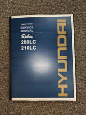 Hyundai Excavator Robex 200lc 210lc 200 210 Lc Shop Service Repair Manual